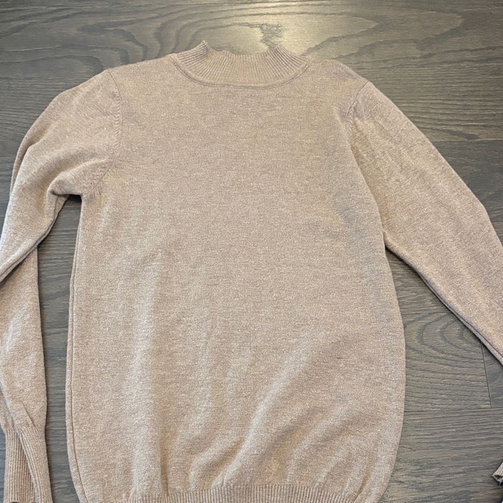 Classic Men's Beige Crewneck Sweater